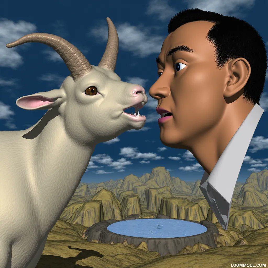 I've been trying to get Andrew Yang's attention and he's been ignoring me. If you tag him in a post with this image maybe he'll see it. I think we could have a good battle of ideas. I think if we had a public and fair debate about the Goat